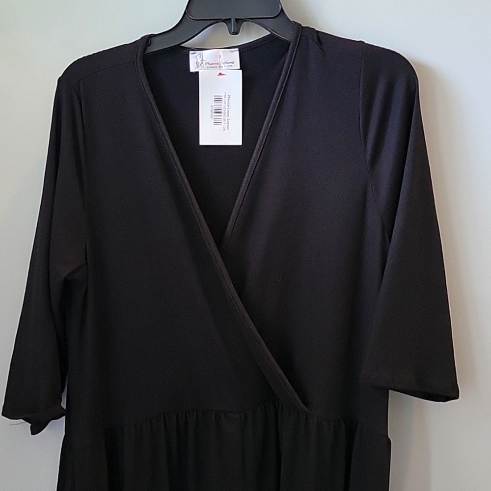 BLACK LACEY JUMPER - SIZE 2XL
